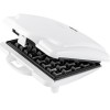 Aparat Vafe ECG Waffle, 700W, 2 Vafe Patrate, Indicator LED, Antiaderent, Alb