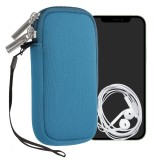 Husa Universala Kwmobile marime XS - 4 inch, Neopren, Albastru, 46188.32.145