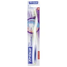 Periuta de dinti Trisa Pro Sensitive Ultra Soft, cu capac de protectie cadou, Verde ProDesign DailyAppliances