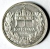 Ungaria 1 Coroana 1915, Argint, VF++XF, Moneda Veche Argint, Corona Korona