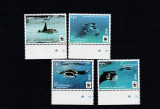 Rarotonga (Cook Islands) 2016-WWF , Fauna marina,Pesti,serie 4 val.MNH.Mi.50-53