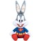 Jucarie din plus Bugs Bunny Superman, Looney Tunes, 25 cm