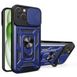 Cumpara ieftin Husa pentru iPhone 15 Plus, Techsuit CamShield Series, Blue