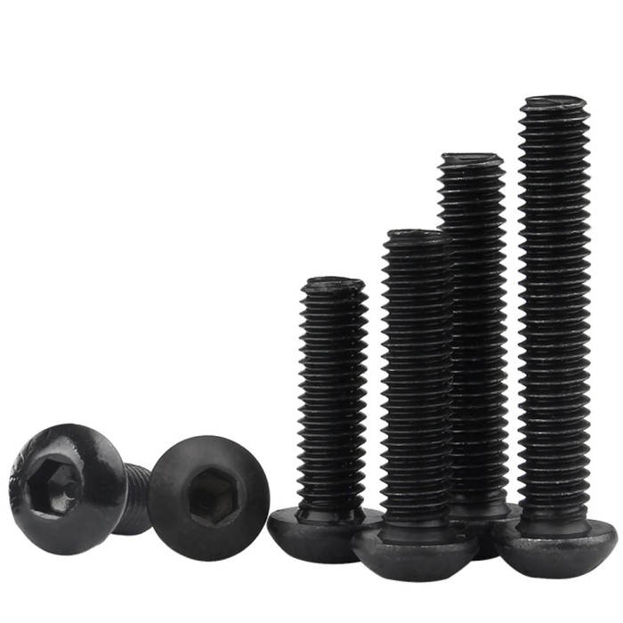 Set 10 șuruburi laptop hard M3 5mm negre cap hexagonal