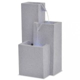 vidaXL F&acirc;nt&acirc;nă de interior, polirășină, iluminare LED