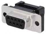 Conector D-Sub 9-Pin Mamă pentru Cablu IDC, TE Connectivity