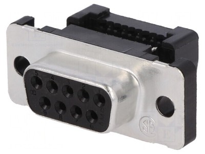 Conector D-Sub 9-Pin Mamă pentru Cablu IDC foto