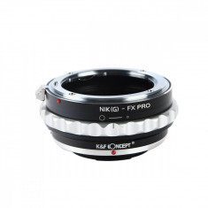Adaptor montura K&F Concept Nikon(G)-FX PRO de la Nikon G la Fuji X-Mount KF06.417