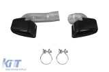 Varfuri de evacuare negre lucioase potrivite pentru bara spate M pe BMW X5 F15 2013-2018, X6 F16 2014-2019 Performance AutoTuning