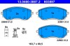 ATE 13.0460-3887.2 set placute frana,frana disc