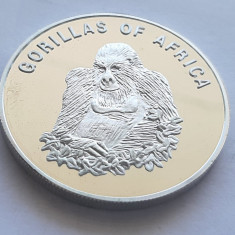 116. Moneda Uganda 1000 shillings 2003 (Gorillas of Africa - Upper body)