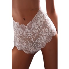 GS620-2 Boxeri sexi cu talie inalta din dantela fina