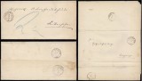 Germany 1868 Stampless cover Untergroeningen to Gschwend &amp; Return DB.056