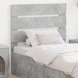 vidaXL Tăblie cap cu headboard Gri din beton 100 cm Lemn compozit 887564
