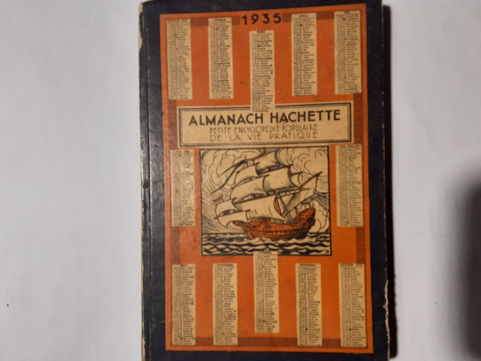 Almanach Hachette 1935.