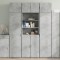 Gossi dulap de depozitare, gri beton, 70x42,5x225 cm, lemn prelucrat