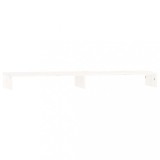 Cumpara ieftin Suport pentru monitor, alb, 100x27x10 cm, lemn masiv pin