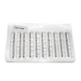 Set de 5 unități: Bit pentru cuticule de diamant, flacără rotunjită, br&acirc;u roșu 244-018R