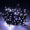 Instalatie lumini pentru bradul de Craciun, 61,5 metri, 1000 LED-uri cu flash, alb Household NewTrend