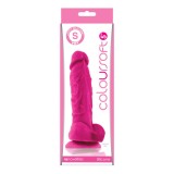 ColourSoft 5&quot; - Dildo Realistic din Silicon Roz, 17 cm, Orion