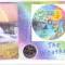 bnk mnd Alderney 5 pounds 1999 unc , FDC