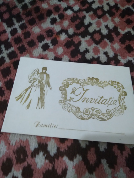 INVITATIE DE NUNTA VECHE