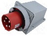 Conector alimentare AC, IEC 60309, IP67, 0,125kA, 0,4kV, 5 pini, TAIZHOU BAOLUDA ELECTRIC - QX-368