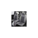Set Huse Scaun Auto Premium Lux Gri Material Textil Universale Autohelix MSA Compatibile Airbag