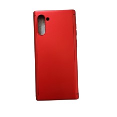 Husa protectie 360 fata + spate + folie silicon Samsung Note 10 , Rosu