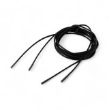 Sireturi rotunde din bumbac cerat Crisalida, lungime 80 cm, Negru