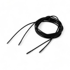 Sireturi rotunde din bumbac cerat Crisalida, lungime 70 cm, Negru