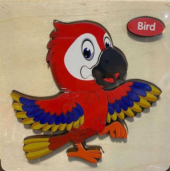 Puzzle lemn pasare 6 piese