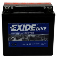 Exide baterie maxiscuter motocicleta YTX14L-BS 150x87x145 12V 12Ah 200A Buell Harley Davidson foto