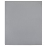 Cumpara ieftin Cearsaf de pat cu elastic, gri, 160x200 cm, bumbac