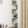VidaXL Raft de perete de colț sonoma gri 20x20x127,5 cm lemn compozit
