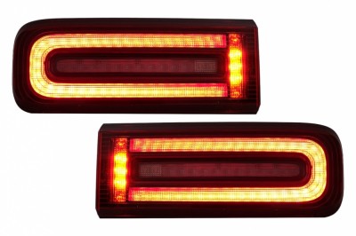 Stopuri Full LED Mercedes G-Class W463 (2008-2017) Facelift 2018 Design LED Dinamic Secvential Performance AutoTuning foto
