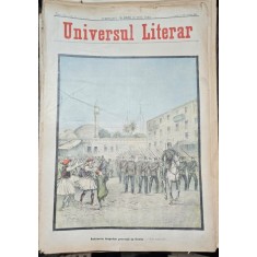 Revista Universul Literar nr.11/1897 pe coperta intrarea trupelor grecesti in Creta