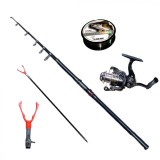 Set complet de pescuit cu lansetă telescopică 2.7m, mulinetă și accesorii, EAST SHARK