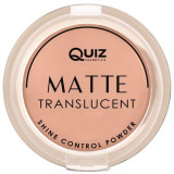 Pudra Matte translucent Quiz Cosmetics nr 02, 10g