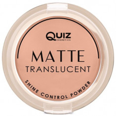 Pudra Matte translucent Quiz Cosmetics nr 02, 10g