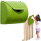 Cutie de scrisori verde deschis pentru spatii de joaca KBT