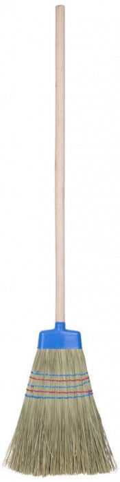 MagicHome mătură, sorg, mare, 5x cusută, cu capac de plastic, 89 cm