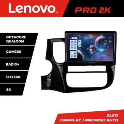 Navigatie Mitsubishi Outlander 2014- Lenovo Kit-1230 8 core QLED 2K 12+256 360 Android Waze USB Navigatie Internet Youtube Radio CarStore Technology foto