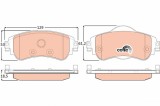TRW GDB1917 COTEC set placute frana,frana disc