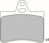 Set placute frana,frana disc CITROEN C5 I Estate (DE) (2001 - 2004) KRIEGER 0950006365