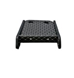 Masa de bord cu 2 suporti pahare, piele ecologica negru cusatura Gri, Renault Master 4 2020-2024
