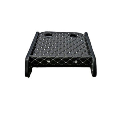 Masa de bord cu 2 suporti pahare, piele ecologica negru cusatura Gri, Renault Master 4 2020-2024 foto