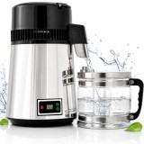 Distilator apă 4L electric DW004 cu sistem de răcire cu aer, 4000 ml - Purificator din inox