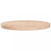 Blat masa rotund vidaXL, lemn masiv stejar netratat, 70x4 cm, maro. Blat universal: cafea, bar, consola, raft