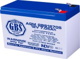 Acumulator AGM VRLA 12V 7.05Ah plumb acid pentru sisteme de securitate 151x65x95 mm F1 terminal GBS12705F1